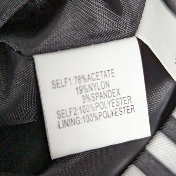 Phoebe By Kay Unger Black White Striped Mini Dress Sleeveless V-Neck Size 8 NWT - Picture 10 of 11